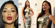 Metaliczna Nicole Scherzinger posyła buziaczki z Hongkongu