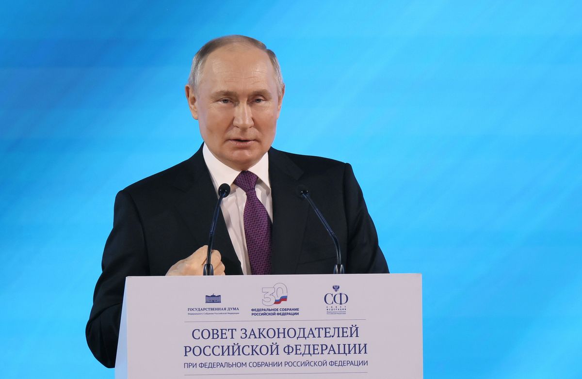Rosyjski dyktator Władimir Putin