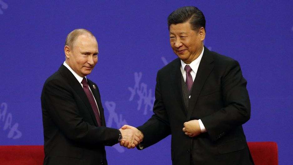 Prezydent Rosji Władimir Putin i prezydent Chin Xi Jinping