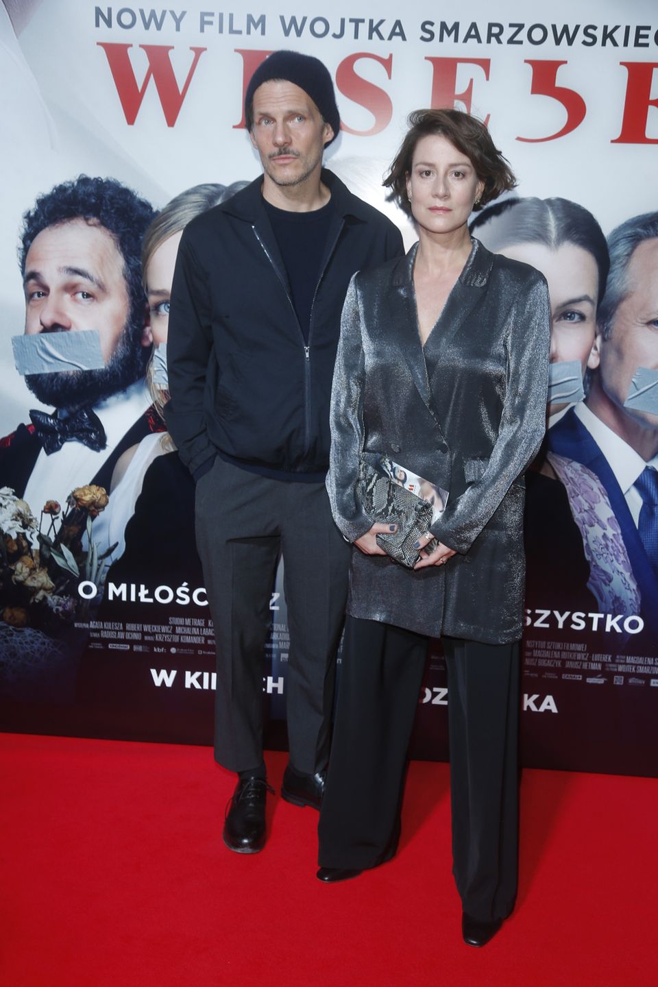 Maja Ostaszewska, Michał Englert - premiera filmu "Wesele"