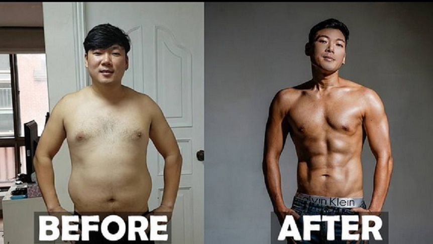Koreańczyk stracił 20 kg dzięki ciężkiej pracy i mocnej motywacji