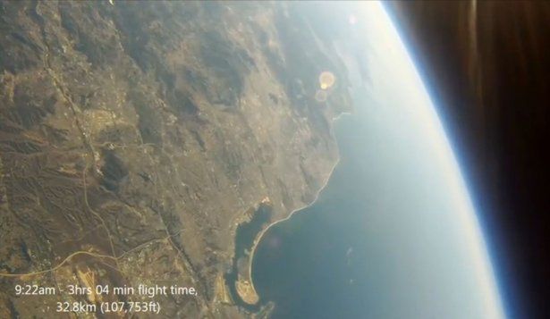 Niesamowite amatorskie zdjęcia z wysokości 32 km [wideo]
