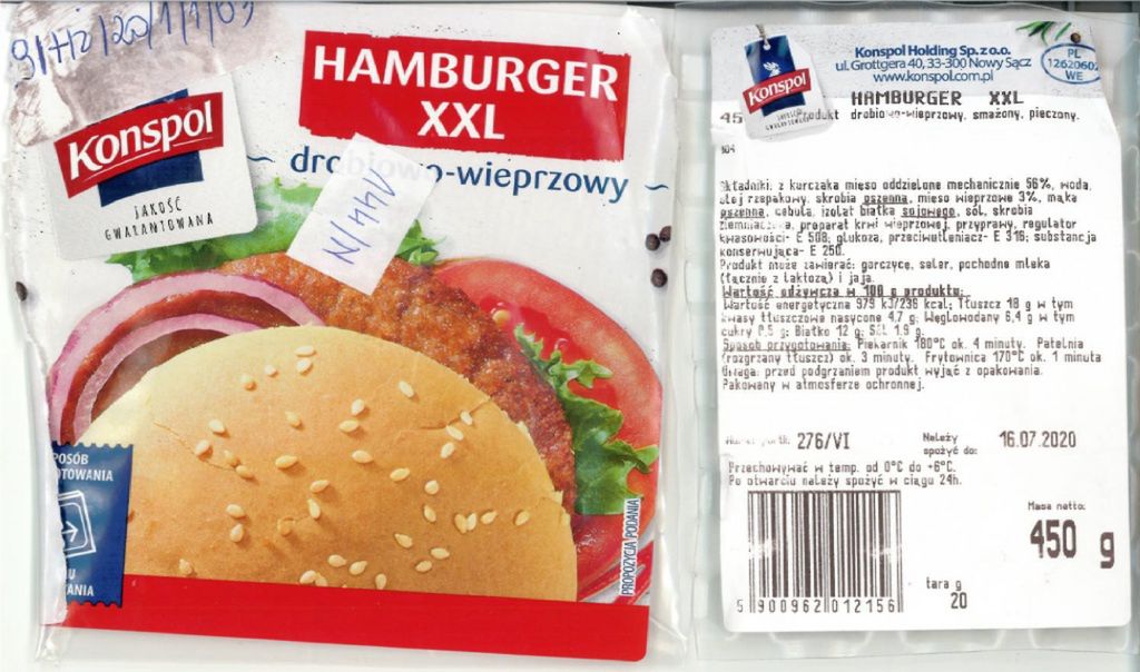 Hamburger z groźną bakterią. Ostrzeżenie GIS