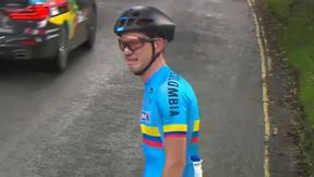 MŚ w kolarstwie. Nikt nie chciał pomóc kolumbijskiemu kolarzowi. German Dario Gomez Becerra miał łzy w oczach (wideo)