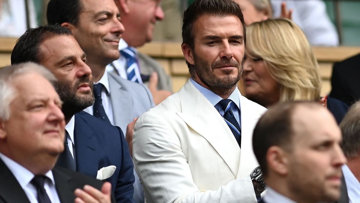 David Beckham w Royal Box na Wimbledonie