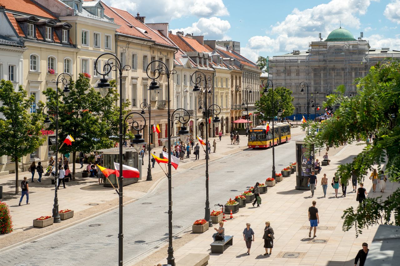 Warszawa. Awaria na pl. Piłsudskiego. Deptak dopiero za tydzień