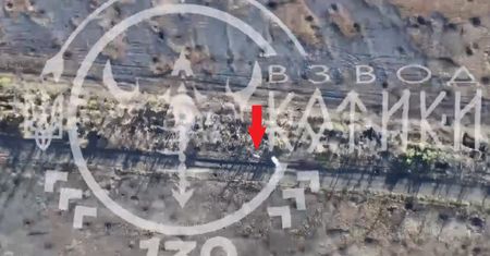 "Baba Jaga" bombarduje drony Rosjan. Pierwsze takie nagranie