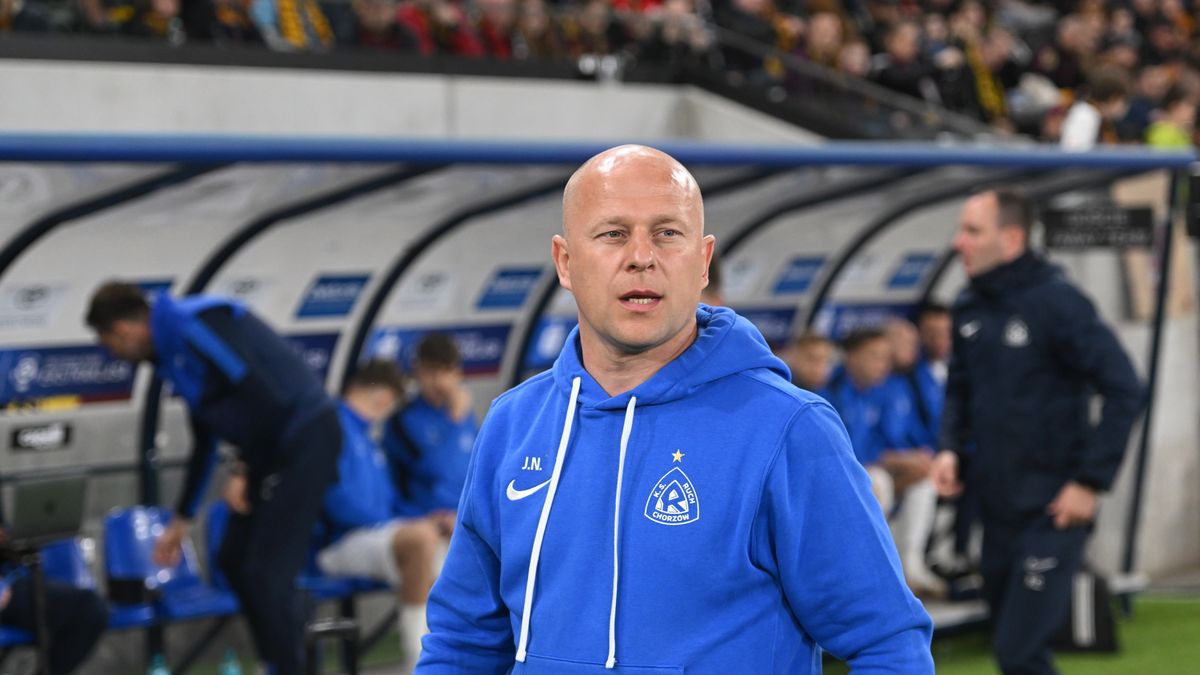 PAP / PAP/Marcin Bielecki / Janusz Niedźwiedź po meczu nie miał pretensji do zespołu