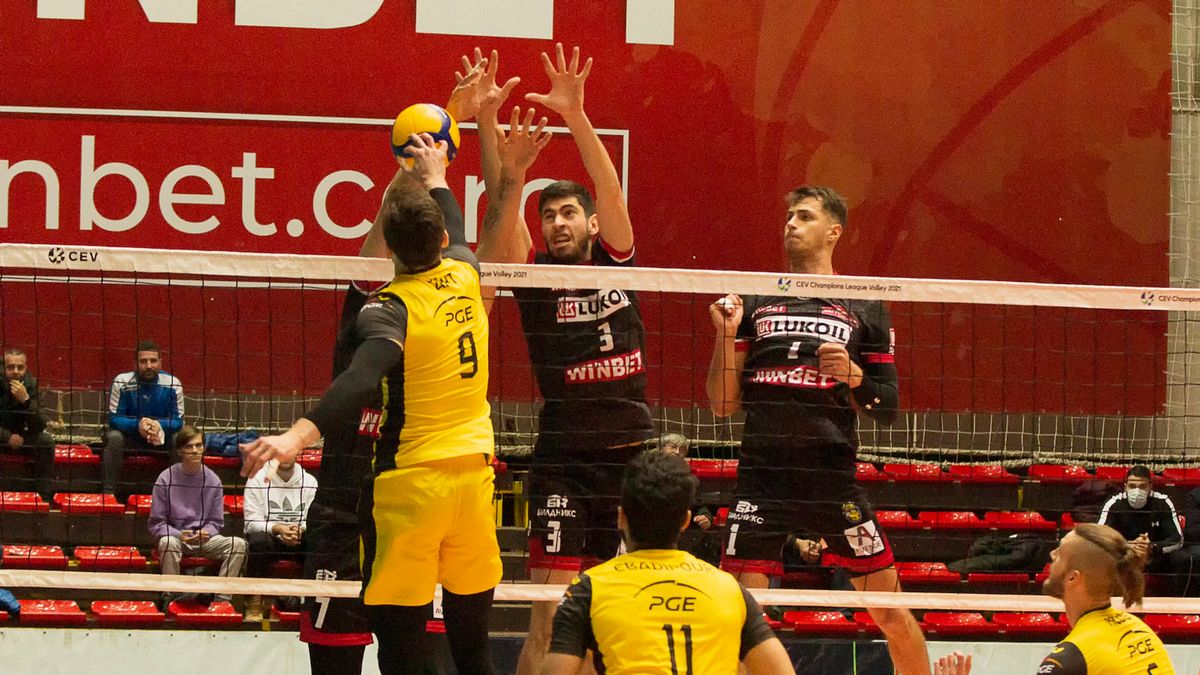 Materiały prasowe / CEV / Na zdjęciu: mecz Neftohimik Burgas - PGE Skra Bełchatow