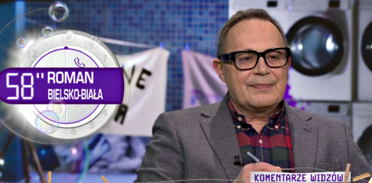 Tomasz Sianecki, prowadzący program "Szkło kontaktowe"