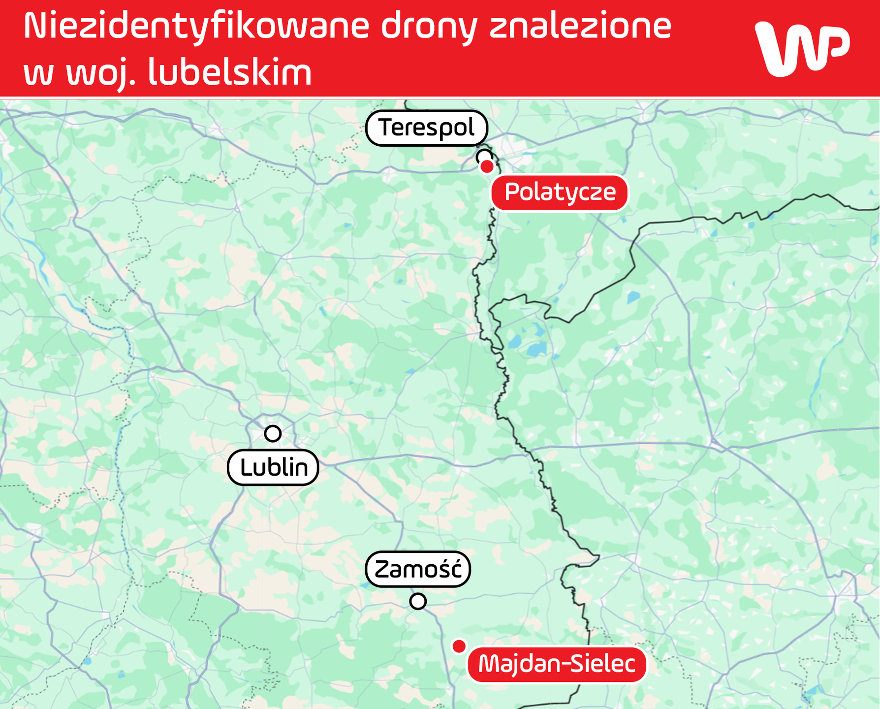 Dron spadł na terenie Polski