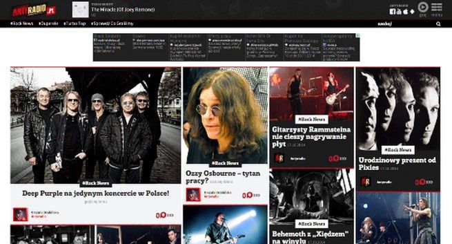 Antyradio z serwisem o muzyce rockowej
