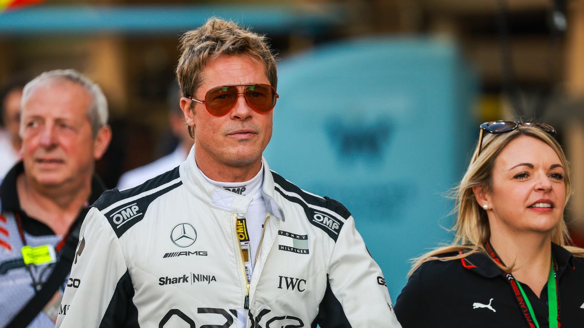 Getty Images / Jayce Illman / Na zdjęciu: Brad Pitt na planie filmu o F1