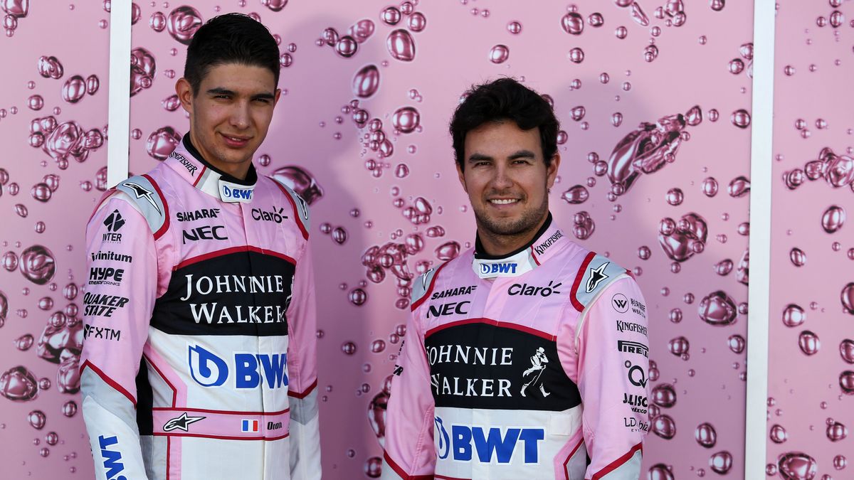 Esteban Ocon oraz Sergio Perez