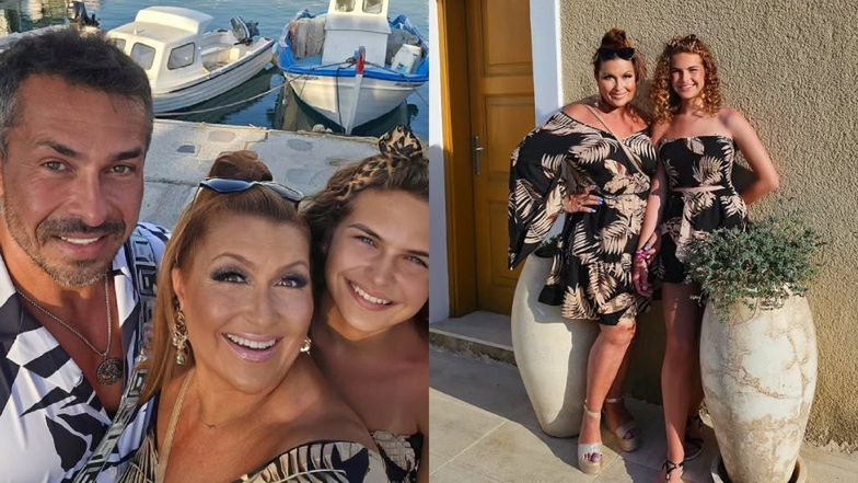 Rozpromieniona Katarzyna Skrzynecka pokazała wakacyjne fotki z 13-letnią córką. Internauci zachwyceni: "Jak SIOSTRY"