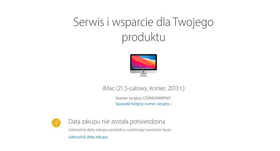 Jak sprawdzić podzespoły komputera Apple po numerze seryjnym?