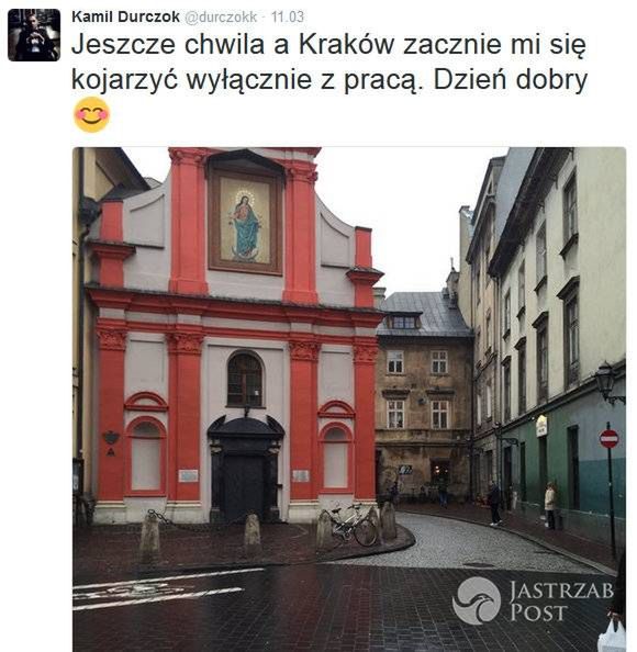 Kamil Durczok pozdrawia z Krakowa