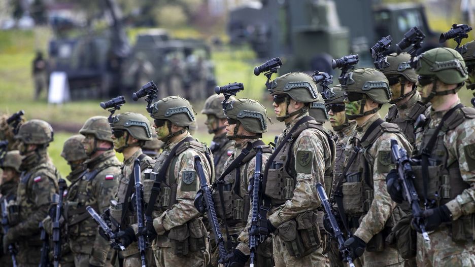 Andrzej Duda na polsko-litewskich ?wiczeniach wojskowych
Lithuanian Army soldiers take part in a Lithuanian-Polish Brave Griffin 24/II military exercise near the Suwalki Gap near the Polish border at the Dirmiskes village, in Lithuania on Friday, April 26, 2024. Over 1500 troops and 200 pieces of tactical equipment are rehearsing defence scenarios under the bilateral Lithuanian-Polish Orsha Plan near the Suwalki Gap. (AP Photo/Mindaugas Kulbis)
Mindaugas Kulbis