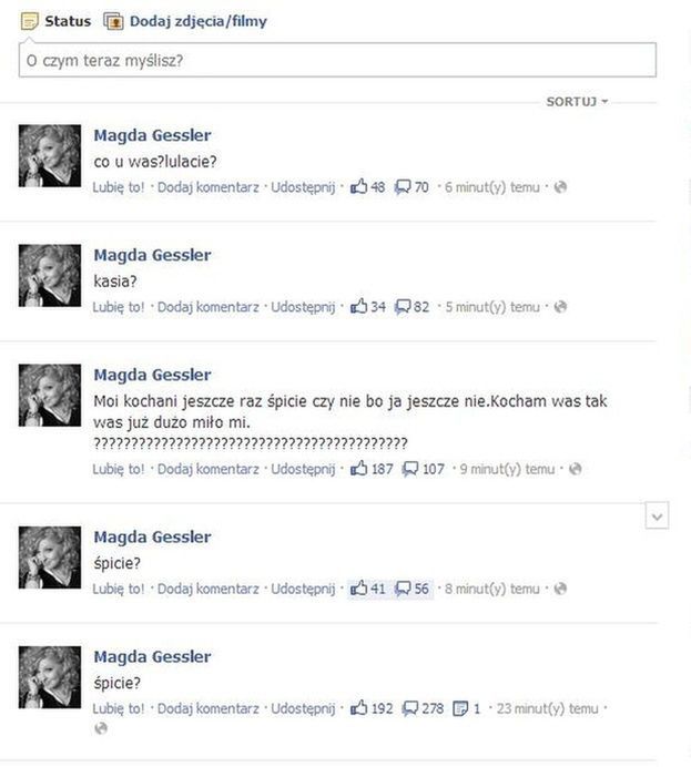 Magda Gessler na Facebooku