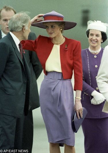 Księżna Diana podczas wizyty w Hong Kongu w 1989 roku