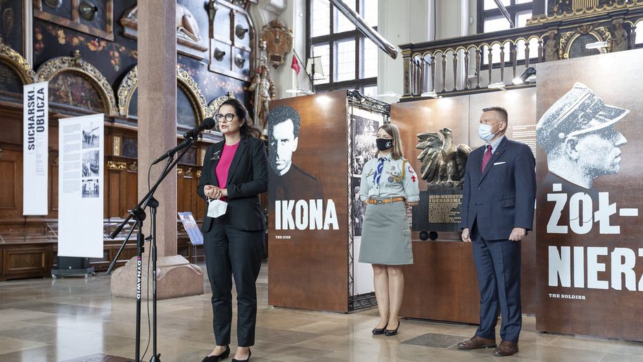 Prezydent Gdańska Aleksandra Dulkiewicz, ogłoszenie planów miejskich obchodów wybuchu II wojny światowejPiotr Wittman / www.gdansk.pl