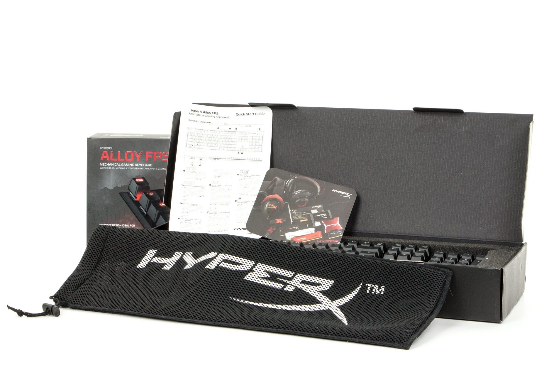 HyperX Alloy FPS Cherry MX Red - zawartość pudełka