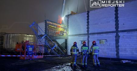 Zawalenie stropu na budowie. Trzy osoby ranne