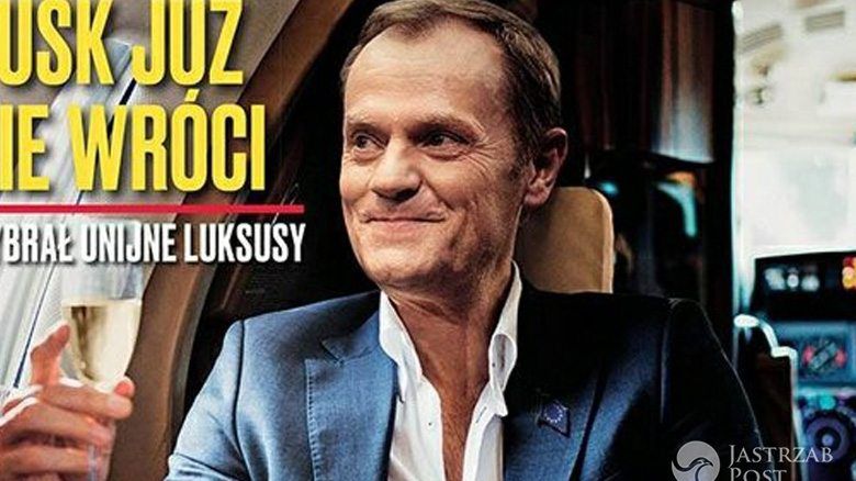 Okładka tygodnika wSieci z Donaldem Tuskiem i zdjęcie porównawcze