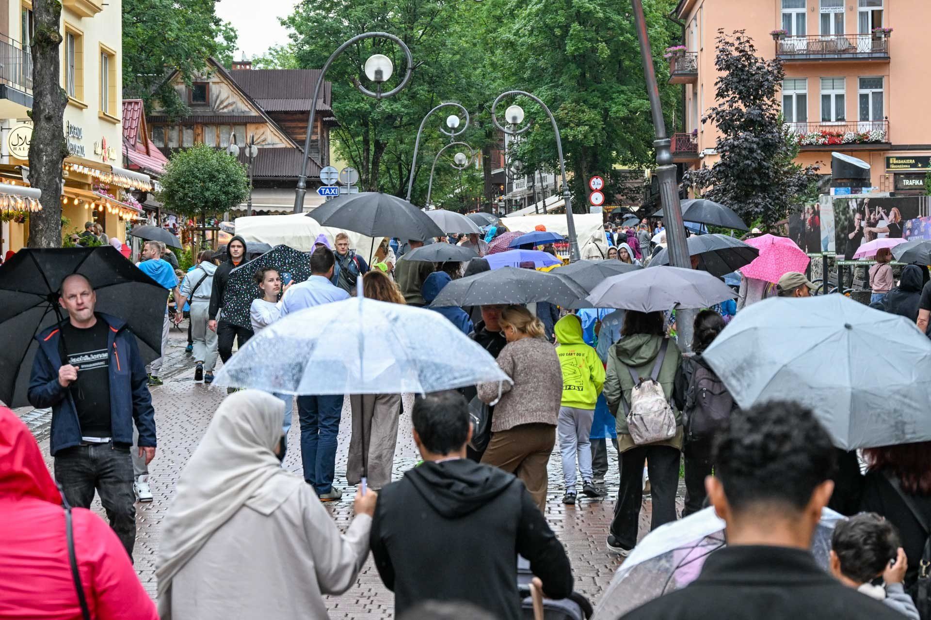 Deszczowe Krupówki