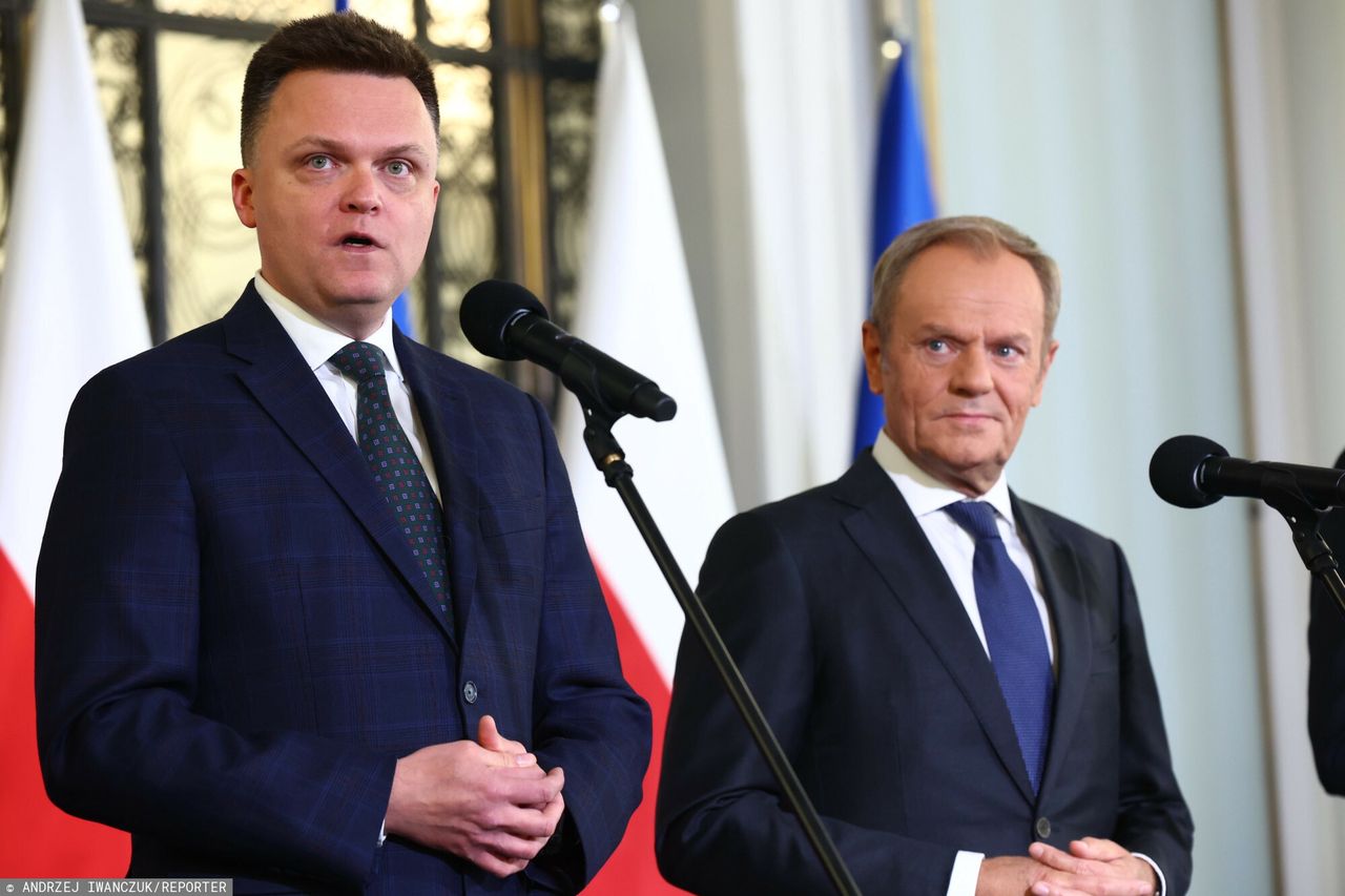 Szymon Hołownia i Donald Tusk