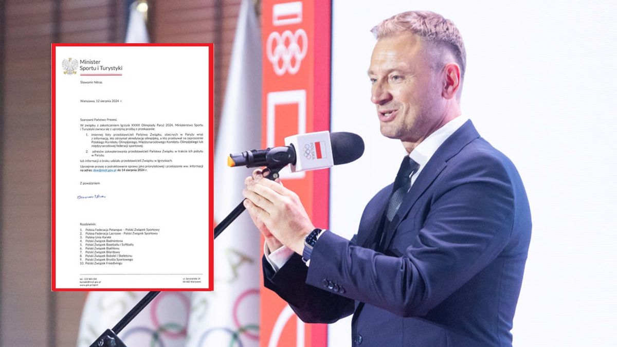 Zdjęcie okładkowe artykułu: Getty Images / Twitter / Na głównym: Sławomir Nitras, w ramce: list do prezesów związków