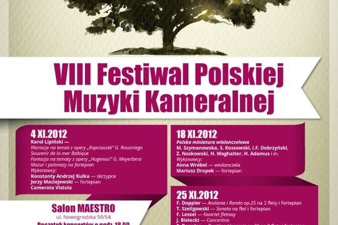 Za darmo: VIII Festiwal Polskiej Muzyki Kameralnej