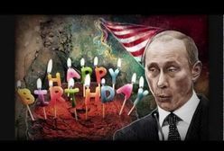 Tort urodzinowy dla Putina i protest przed ambasadą