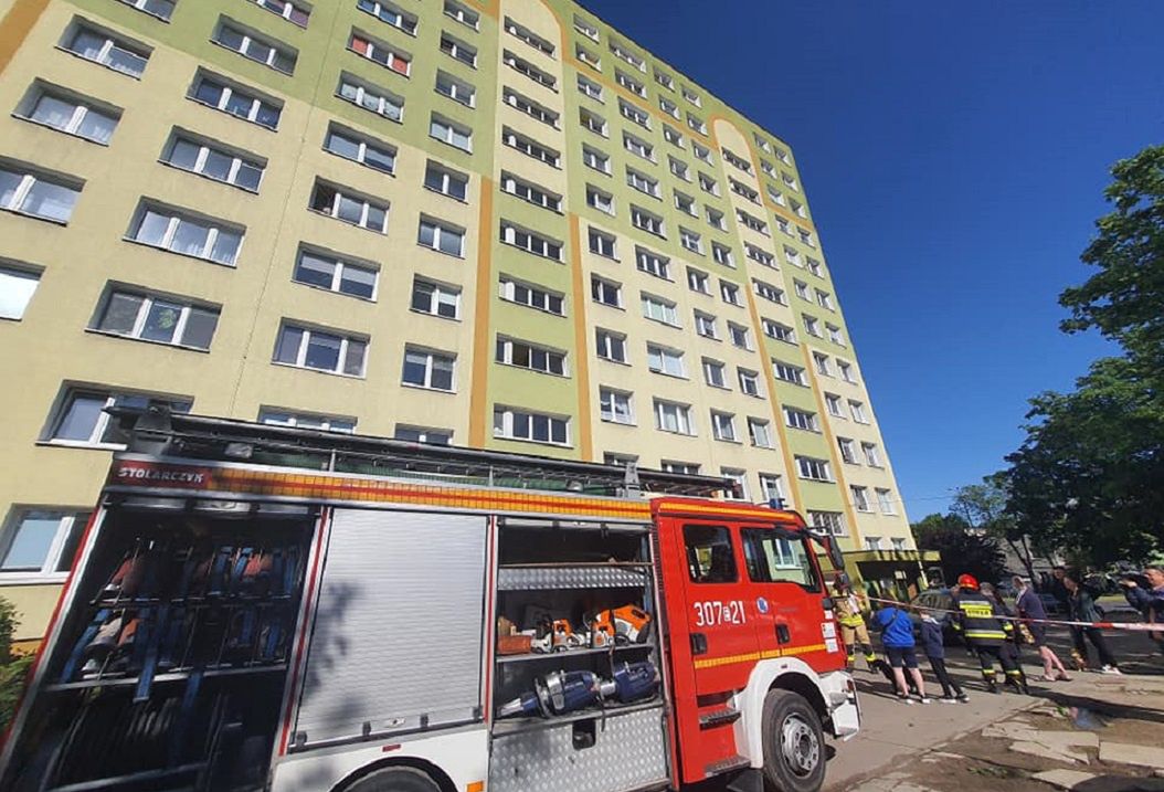 Łódź. W pożarze mieszkania zginęła jedna osoba 