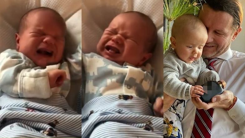 Henio świętuje sześć miesięcy, poznając zapach taty