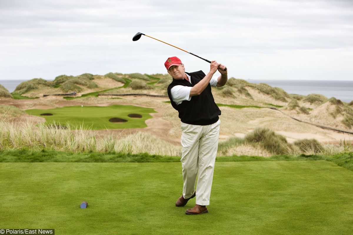 Donald Trump miał przylecieć do Polski. Był widziany na polu golfowym