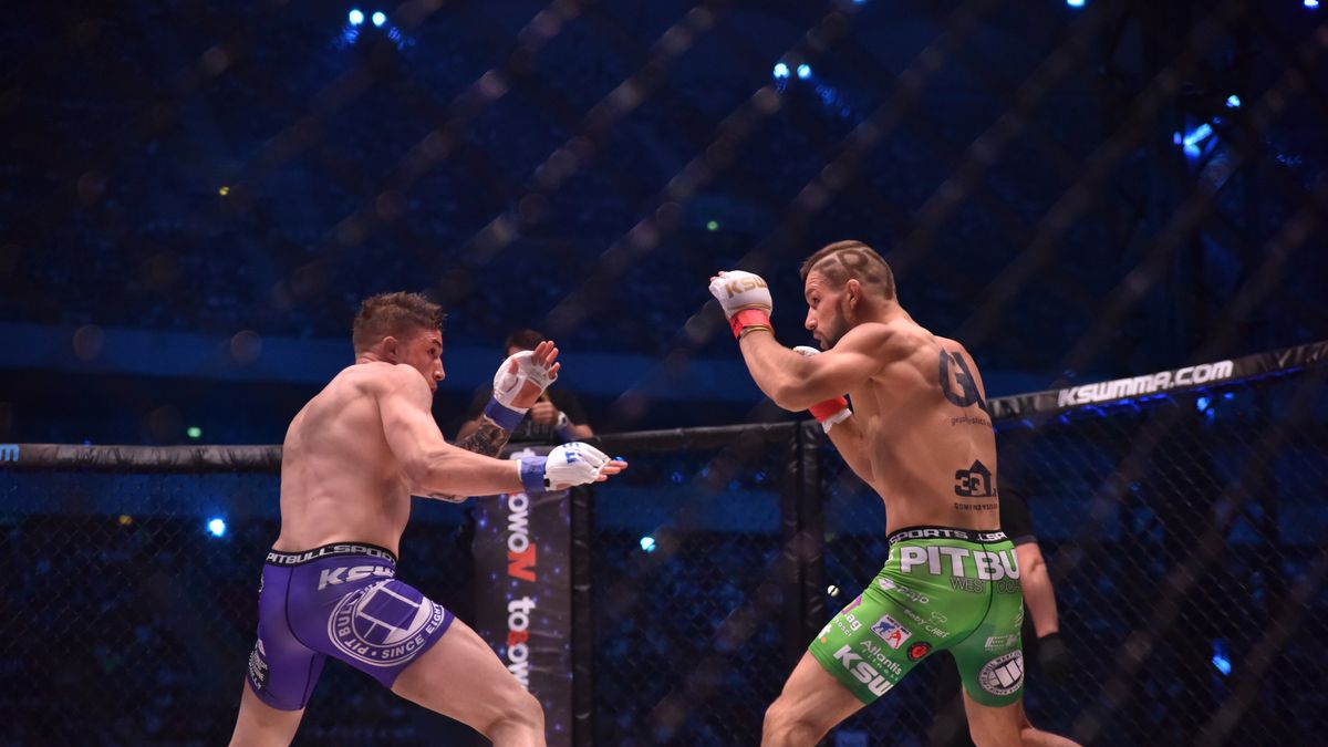 Zdjęcie okładkowe artykułu: Materiały prasowe / kswmma.com / Na zdjęciu: Norman Parke i Mateusz Gamrot