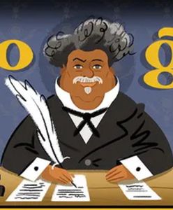 Google Doodle. Alexandre Dumas w wyszukiwarce Google