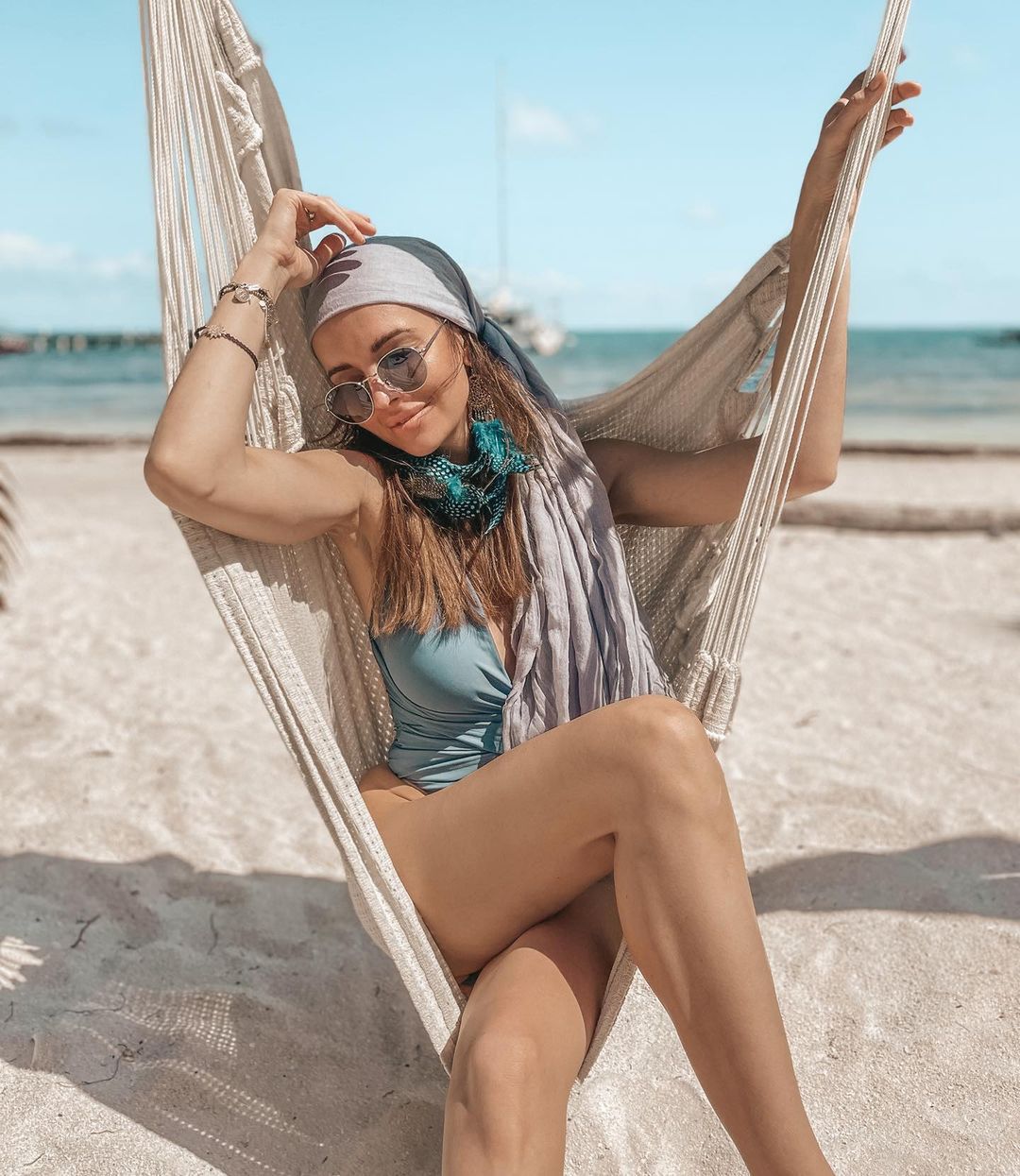 Anna Wendzikowska na Caye Caulker