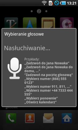 Komendy głosowe też od pewnego czasu dostępne na Androidzie w niezmienionej formie...