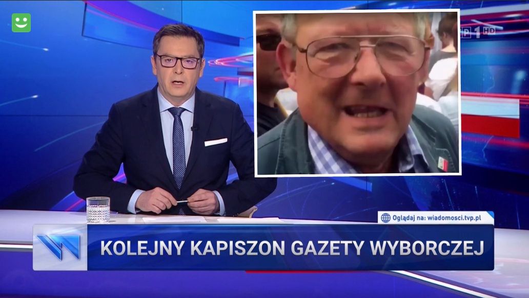 Adam Michnik stał się antybohaterem materiału "Wiadomości"