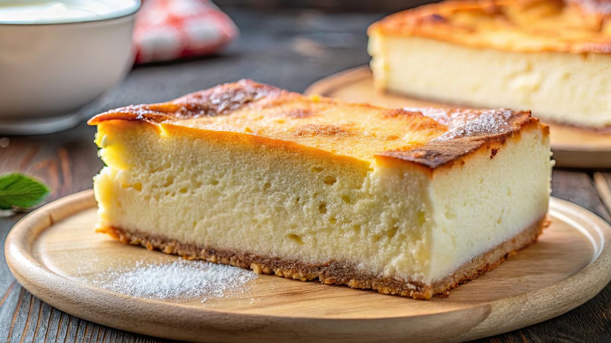 Ten puszysty sernik to prawdziwa uczta dla podniebienia
