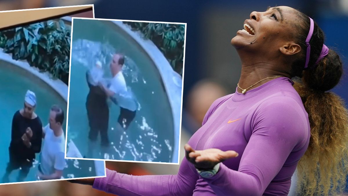 Serena Williams przyjęła chrzest w basenie! Mamy wideo. "Odchodzę z tenisa, by skupić się na rzeczach, które są ważne"