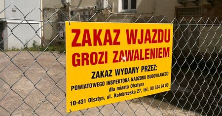 Pracuje tam kilkaset osób. Podwórze w centrum miasta grozi zawaleniem