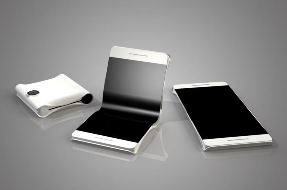 Koncept składanego smartfona Samsunga z elastycznym ekranem OLED