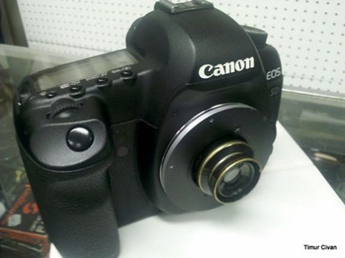 Canon 5D ze 100-letnim obiektywem