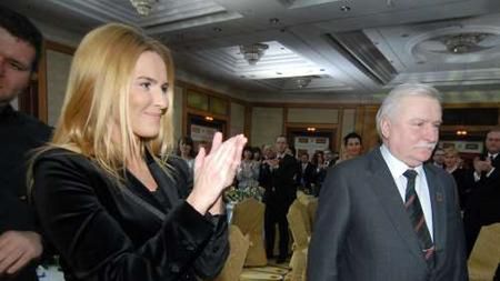 Hanna Lis i Lech Wałęsa