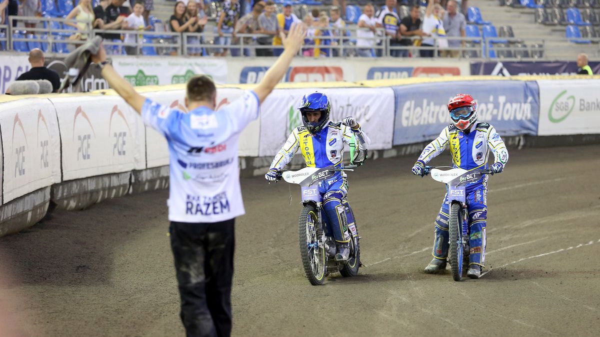 WP SportoweFakty / Łukasz Trzeszczkowski / Na zdjęciu: Jacek Frątczak, Chris Holder i Jason Doyle