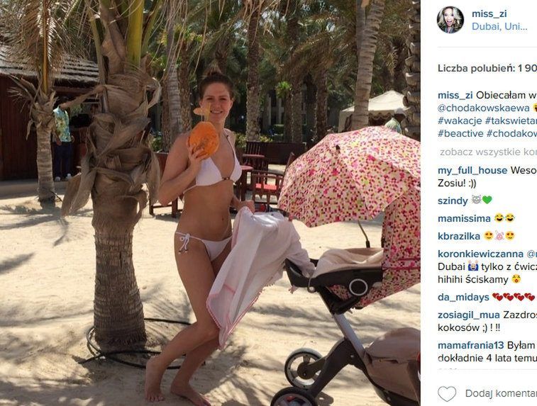 Zosi Ślotała wypoczywa na wakacjach w Dubaju