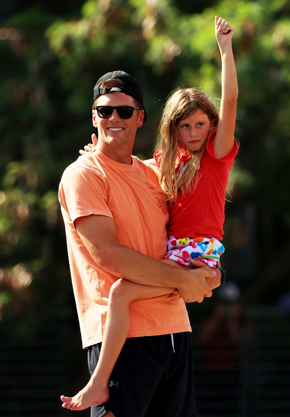 Tom Brady z córką w 2021